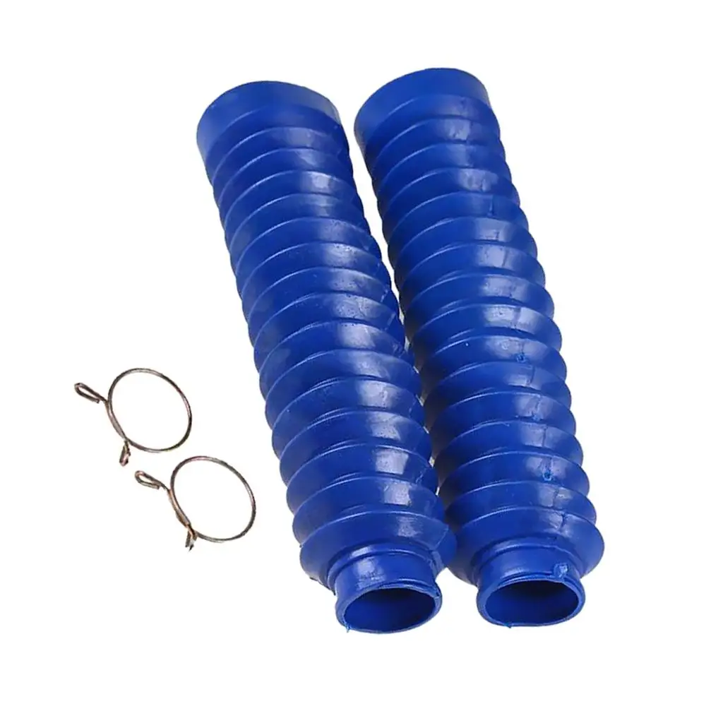 

Универсальные защитные пыльники для передних амортизаторов мотоциклов из прочной резины, синие, для езды по бездорожью и по дорогам