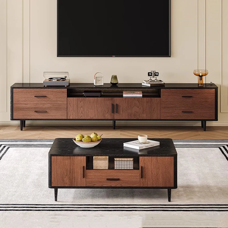 

Mid Century Vintage Tv Stands With Drawers Designer American Retro Tv Stands Aesthetic Storage Meuble Tele Living Room Furniture