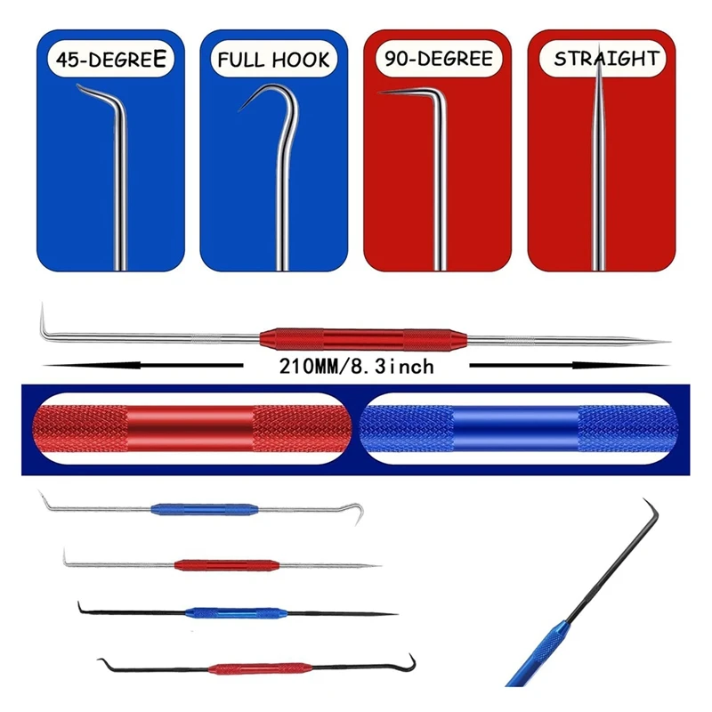 ホットダブルヘッド落書き、Oリングシールプーラーフック落書きマーキングツール、メカニック、技術者、または職人用