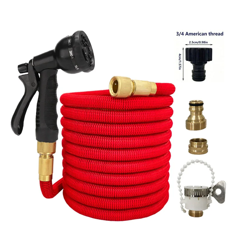 High Quality Flexible Expandable Garden Hose High Pressure Nozzle Spraye Washer Gun Car Wash Hose Expandable Garden Water Hose