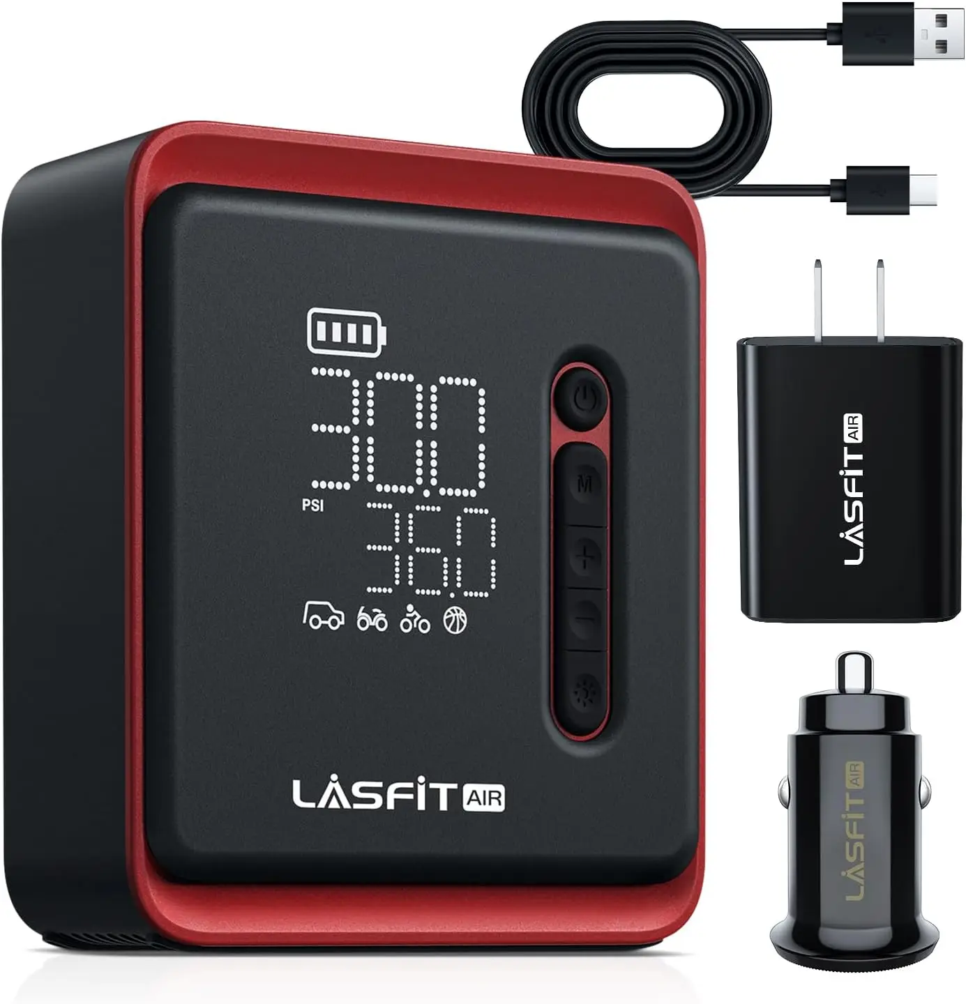 Cordless Smart Tire Inflator Air Compressor 150 PSI Portable for Car and Vehicle Tire Maintenance Auto Parts Accessories