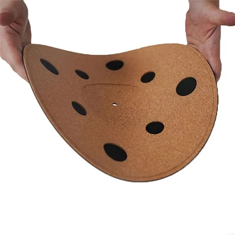 FFYY-Korkowa Gumowa Podkładka Pod Gramofon Płaska Mata Dla DJ-ów Pomaga Zmniejszyć Szumy Powodowane Statykiem i Kurzem