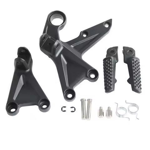 Motorcycle Front Footrest Foot Pegs Bracket Set For HONDA CBR1000RR 2008-2016 2015 2014 2013 2012 2011 2010 2009 Black/Silver