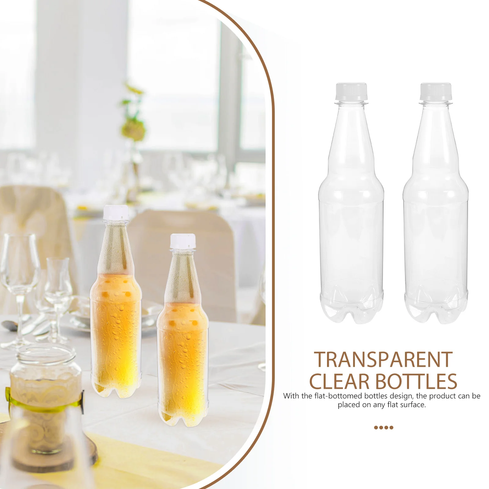 6 Pcs Outdoor Bottle Drink Daily Accessory Multi-function Use Clear The Pet