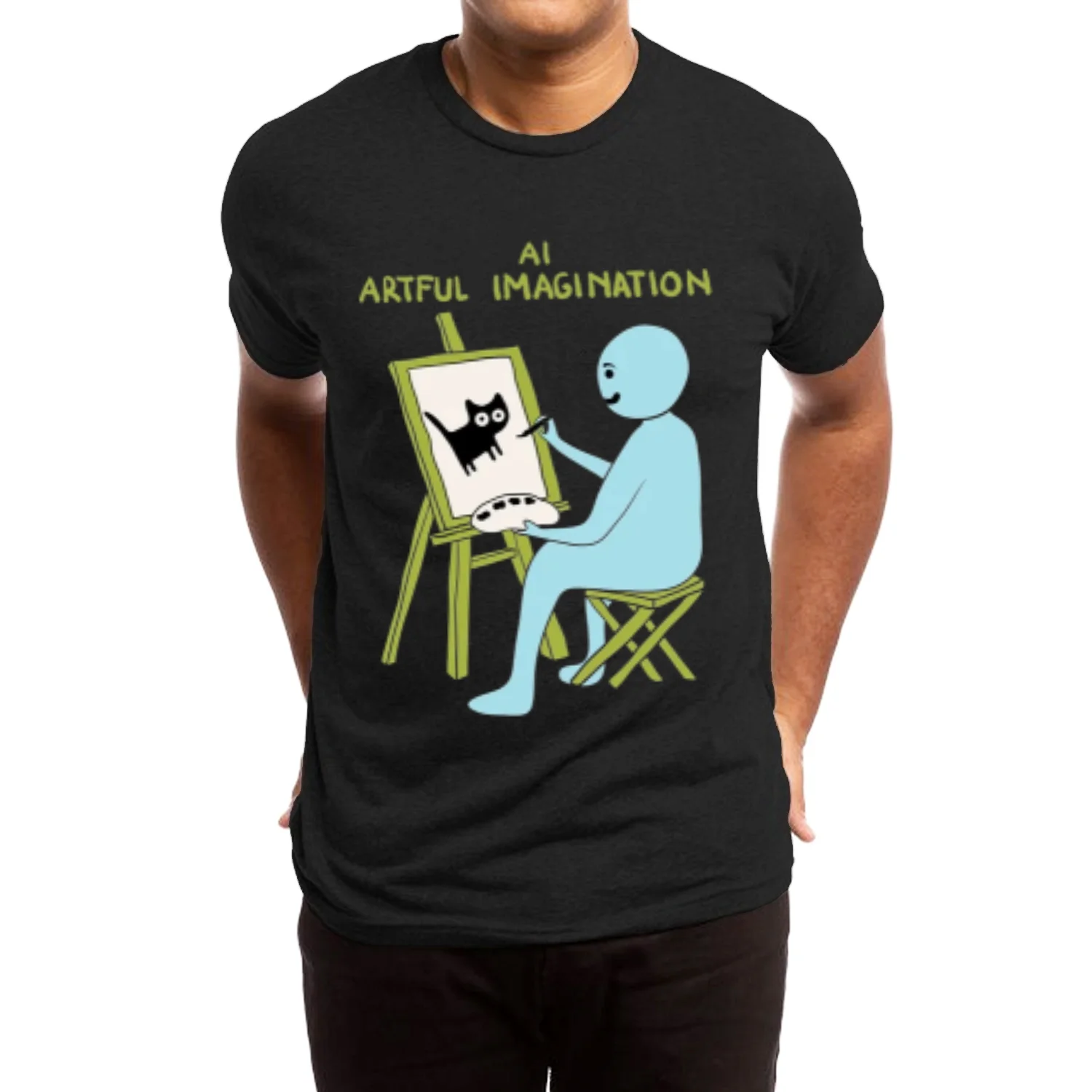 Women's Cotton T-shirt Cartoon Character Cat Print Casual Simple Short Sleeve Unisex Top 2024 New Casual Design Top