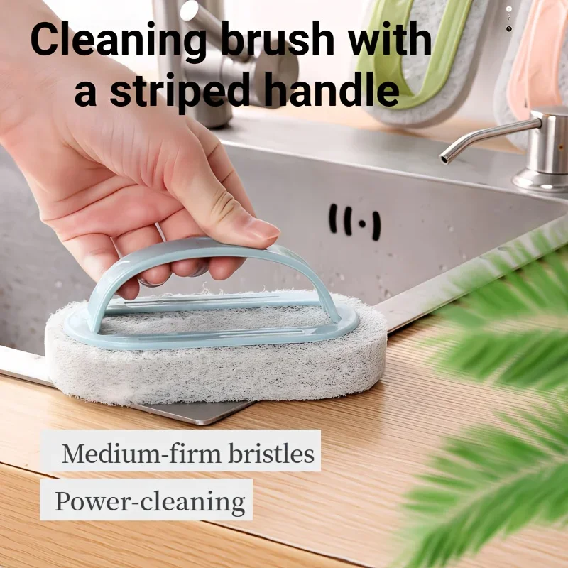 Küchenreinigungsbürste mit Griff |   Fliesenreinigungsbürste für Badezimmer, Badewanne, Toilette, Balkon, Glas