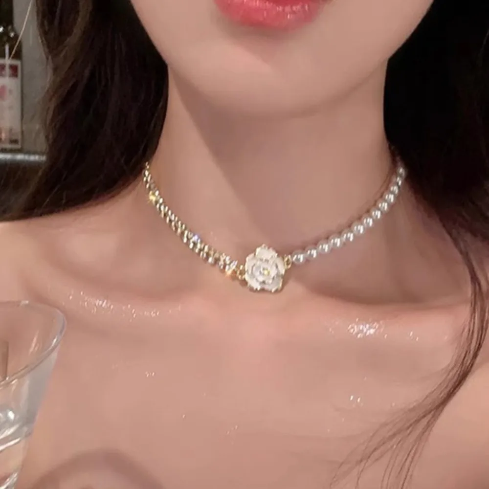 Hot Sale Sparkling Diamond Elegant Beautiful Wedding Attractive Neckchain Accessories Anniversary Gift