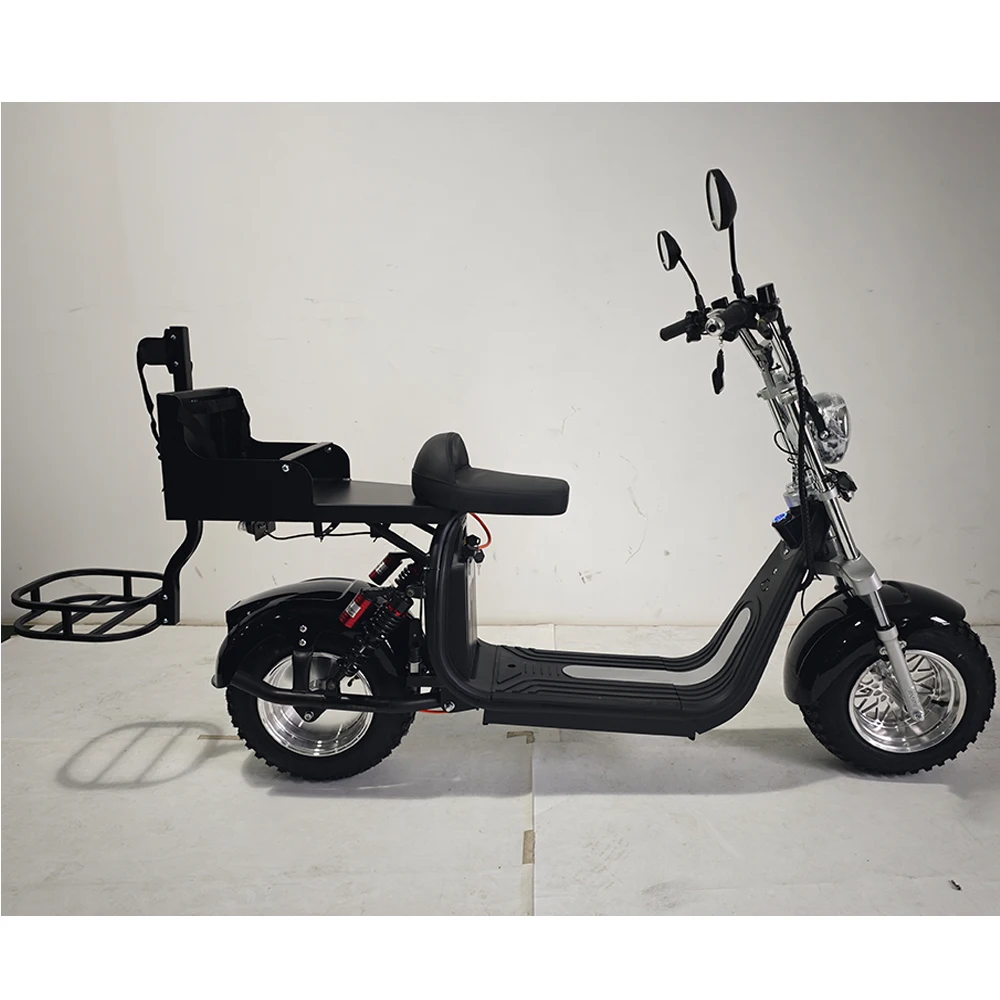 ZAIQU  US/EU Warehouse 2000w 60v12ah/20ah lithium battery fat tire citycoco electric golf scooter/two wheels golf electric scoot