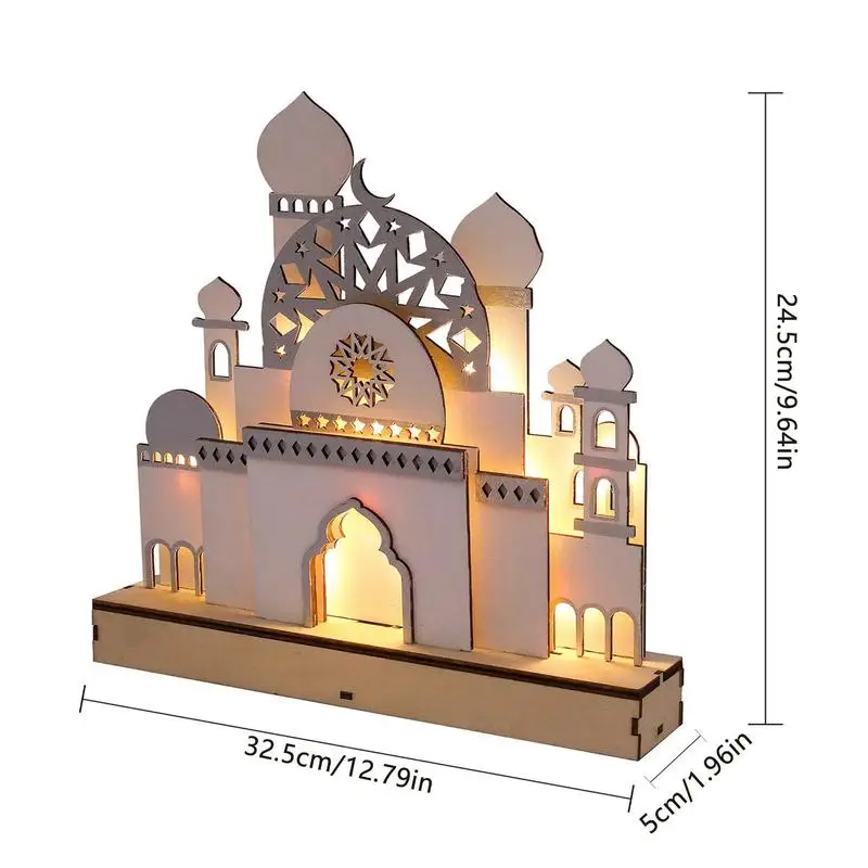 Islamitische Geschenk Islamitische Decoratie Voor Huis Moskee Decoraties Islamique Kasteel Sculpturen Nachtverlichting Eid Decor Geschenken