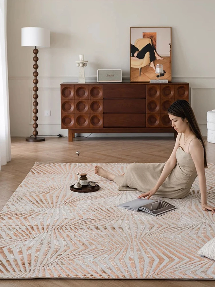 Light Luxury High-end Living Room Carpet 2025 New French Style Bedroom Rug Turkey Style Sofa Tea Table Floor Mat Home Decoration
