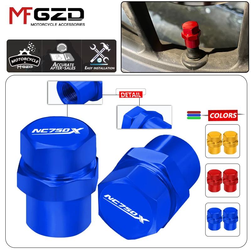 

For NC750X NC700X New Motorcycle Accessories CNC Aluminum Wheel Tire Valve Caps Airtight Covers nc750 nc700