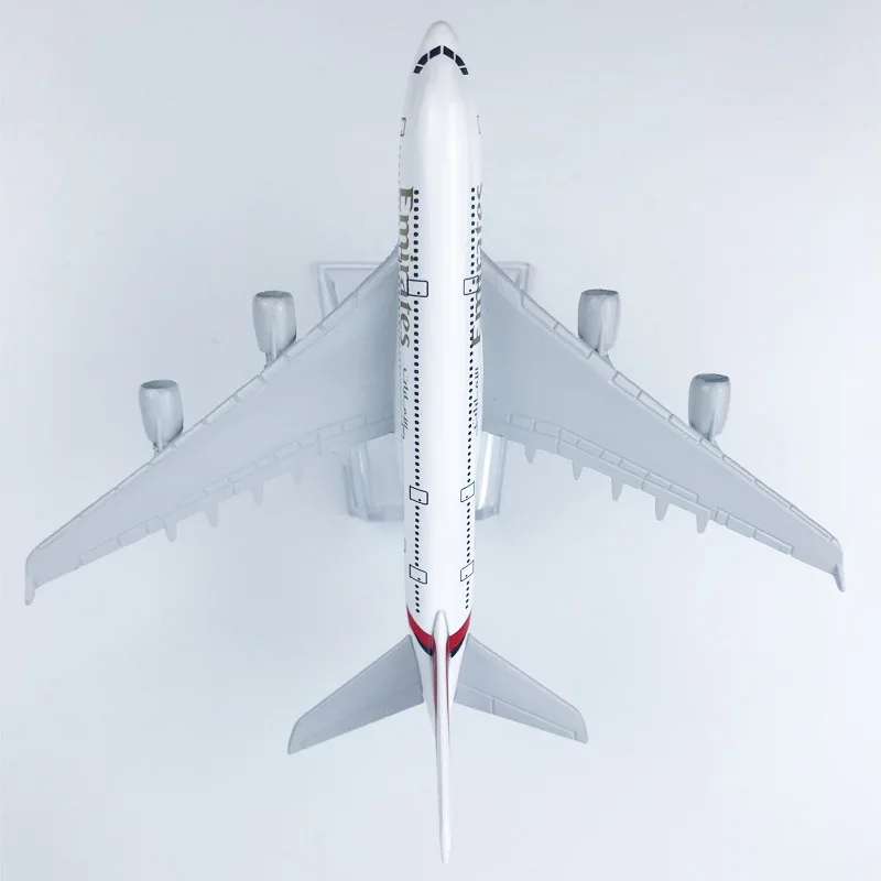 16 cm Legering Metaal Emirates VAE A380 gegoten Vliegtuigen Model Speelgoed 380 Airbus Luchtvaartmaatschappij 1:400 Schaal Vliegtuigen Model