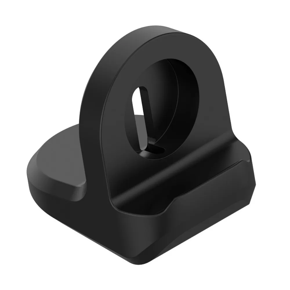 Suporte de carregador sem fio para relógio de silicone, capa protetora para apple watch iwatch, base de corrente para uso em escritório doméstico