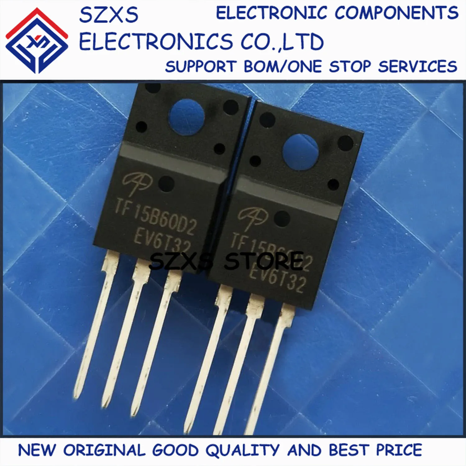 

New Original 10Pcs TF15B60D2 15B60D2 TO-220F 600V 15A Field-effect Transistor In Stock Electronic Components Good Quality