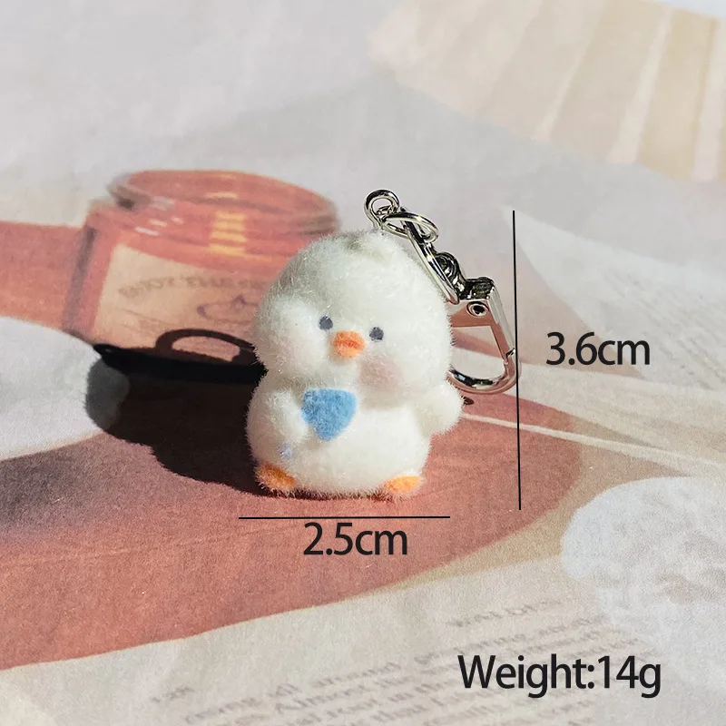 10PCS 3D Flocking Resin Small Animal Charms Plush Dolls Pendants  for Necklace Jewelry Making DIY Handmade Accessories Wholesale