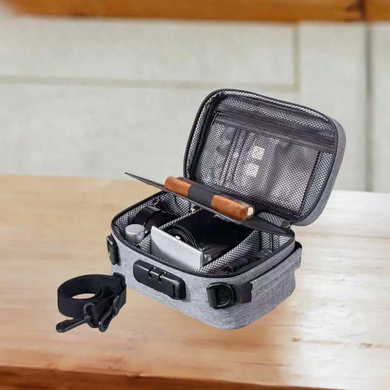 Smell Odor Proof Bag with Combination Lock Reusable Portable Small Travel Organizer Locking Bag Money Pouch Men Wallet