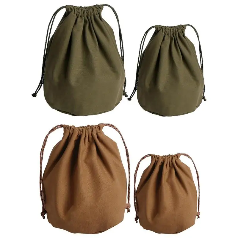 Canvas Drawstring Bags Reusable Natural Canvas Bags With Drawstring Produce Bags Bulk Gift Bag Jewelry Pouch Travel Storage