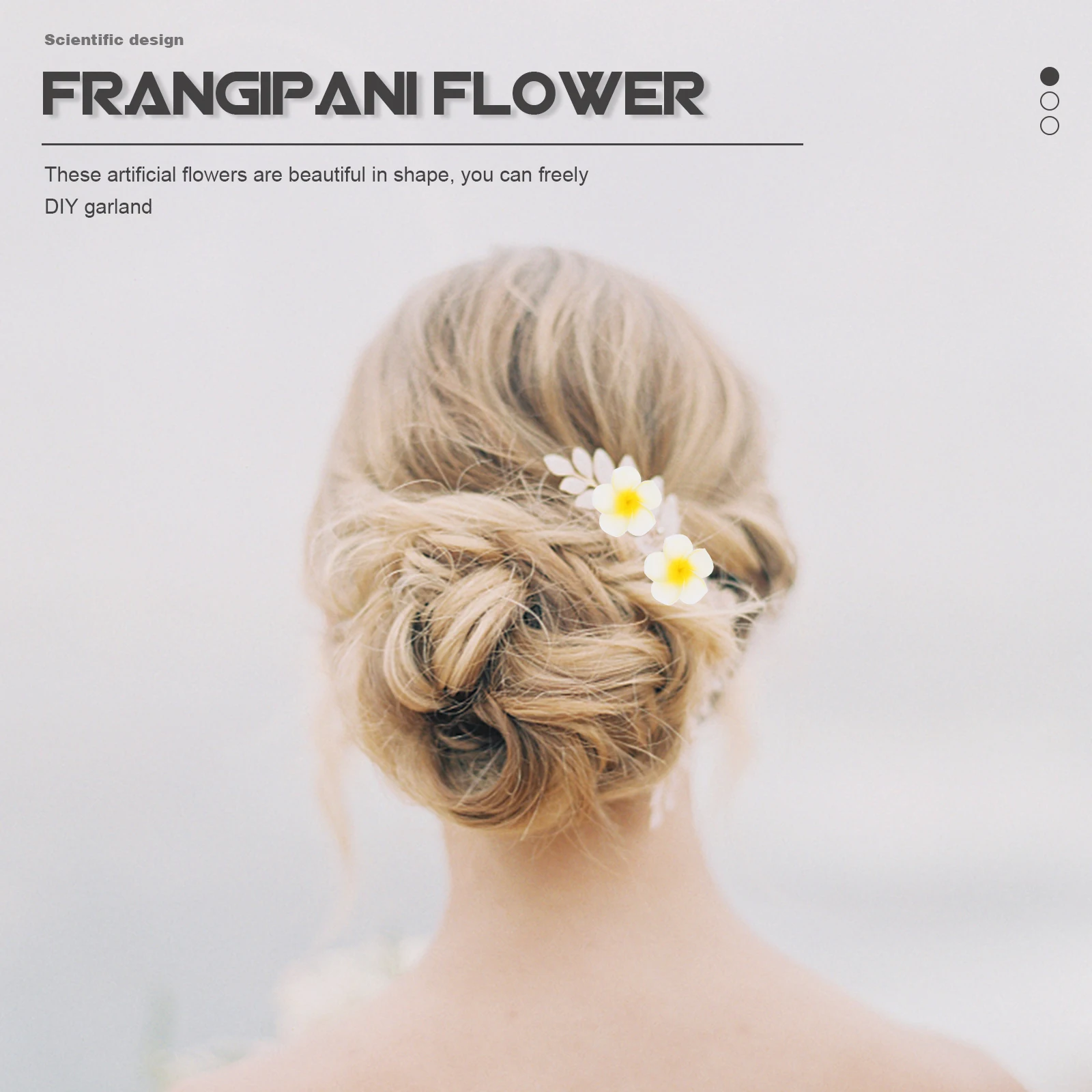 

100pcs Artificial Frangipani Flowers Fake Hawaii Plumeria Decor Wedding Party Beach Decoration Diy Hawaiian Flower Decors