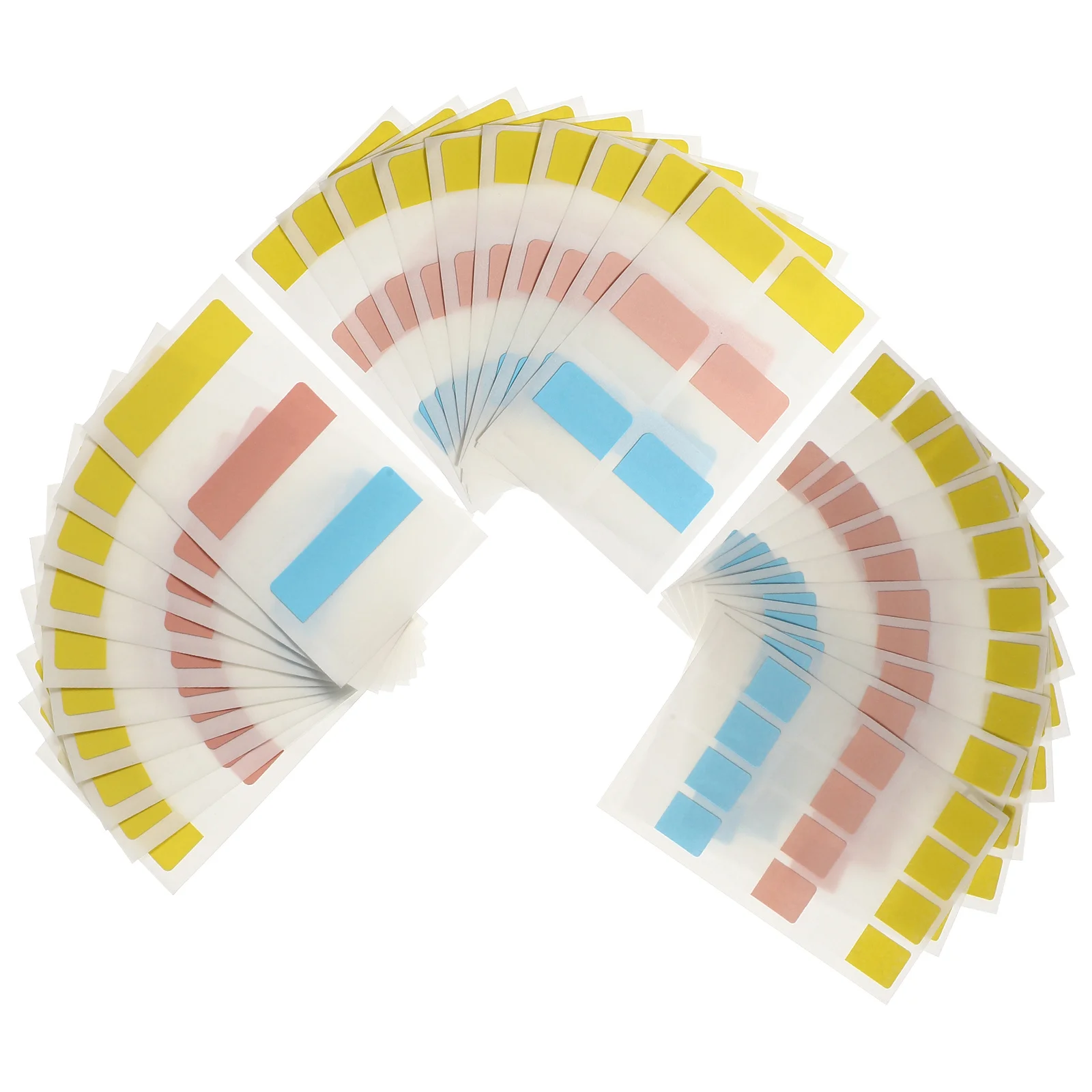 240Pcs Multipurpose Memo Stickers Double-Sided Strong Adhesive Classification Labels for Office School Memo Stickers