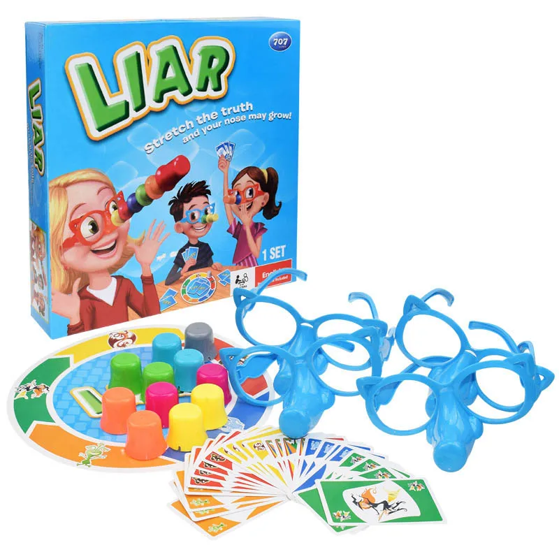 Kids Puzzle Fun Game Take A Guess Long Nose Guess Who Lied Punishment Class Parent-child Interactive Table Game Toys