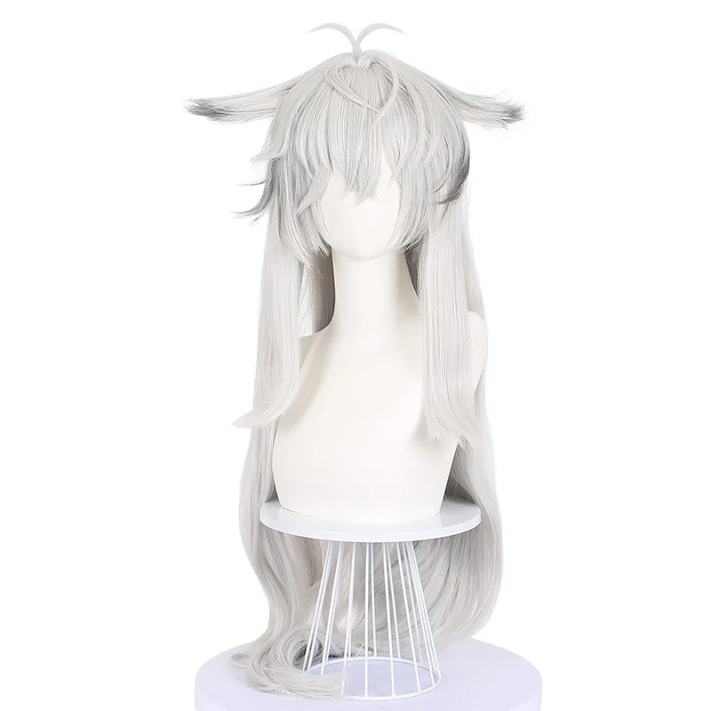 アークナイツ ラップランド コスプレウィッグ 模擬頭皮トップとミックスカラーグラデーション付き