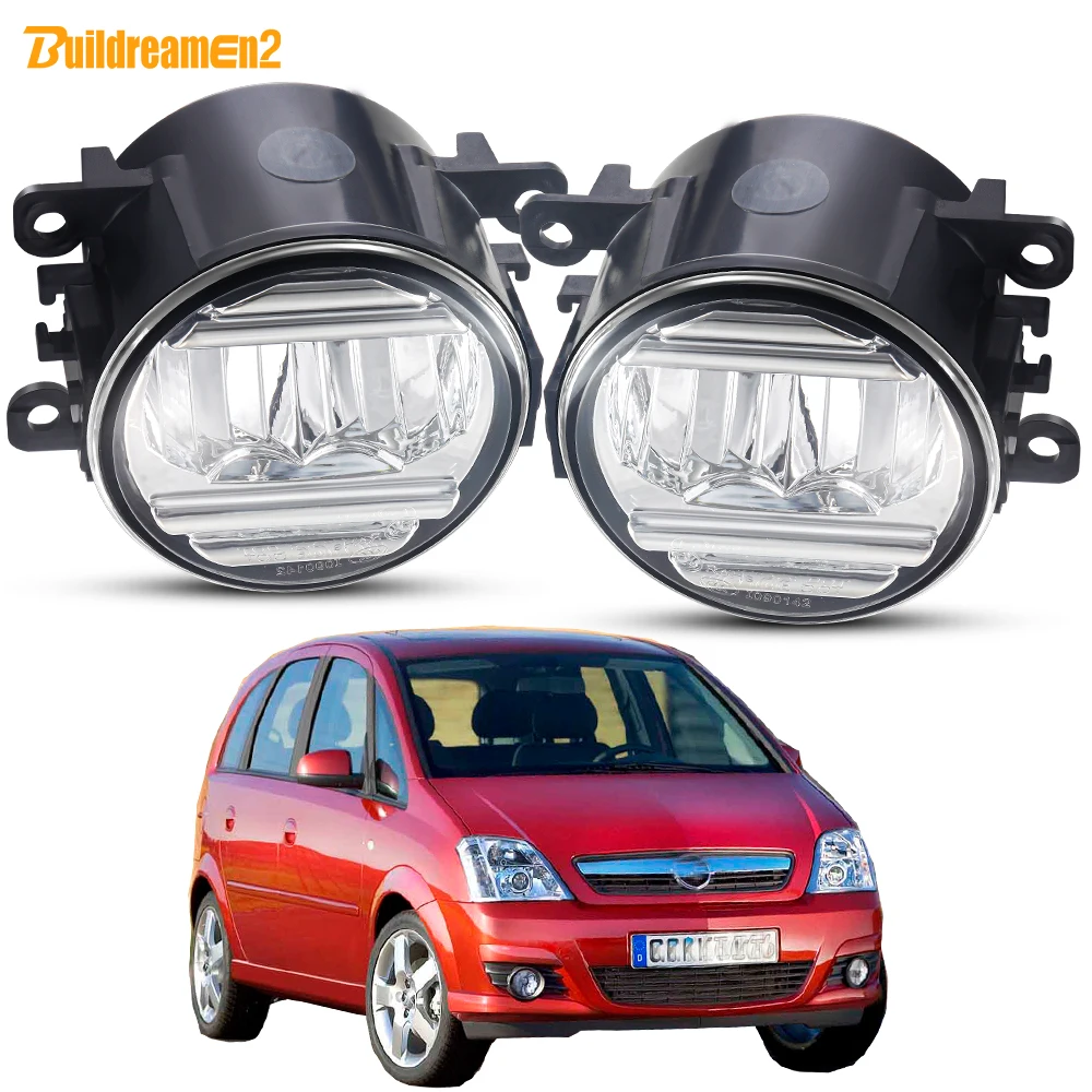 2 X 30W Fog Light Assembly 3000LM H11 Car Front LED Fog Lamp For Opel Meriva A 2006 2007 2008 2009 2010 (Only Fit OPC VXR Model)