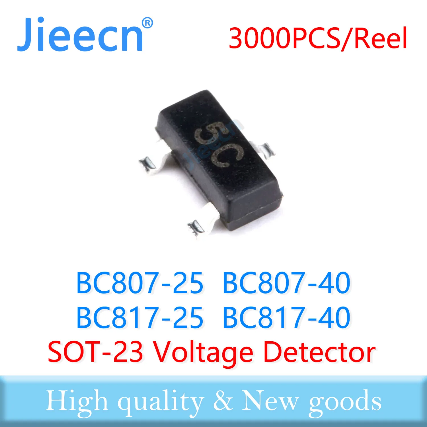 Jieecn 3000PCS BC807 BC817 SOT23 BC807-25 BC807-40 BC817-25 BC817-40 PNP NPN 45V 500mA 0.5A Chinese High quality