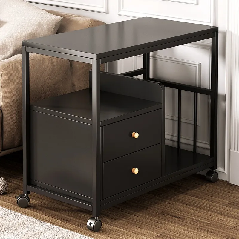 

Simple Nordic small apartment, sofa side in the living room, bedside table in the bedroom, simple small square table