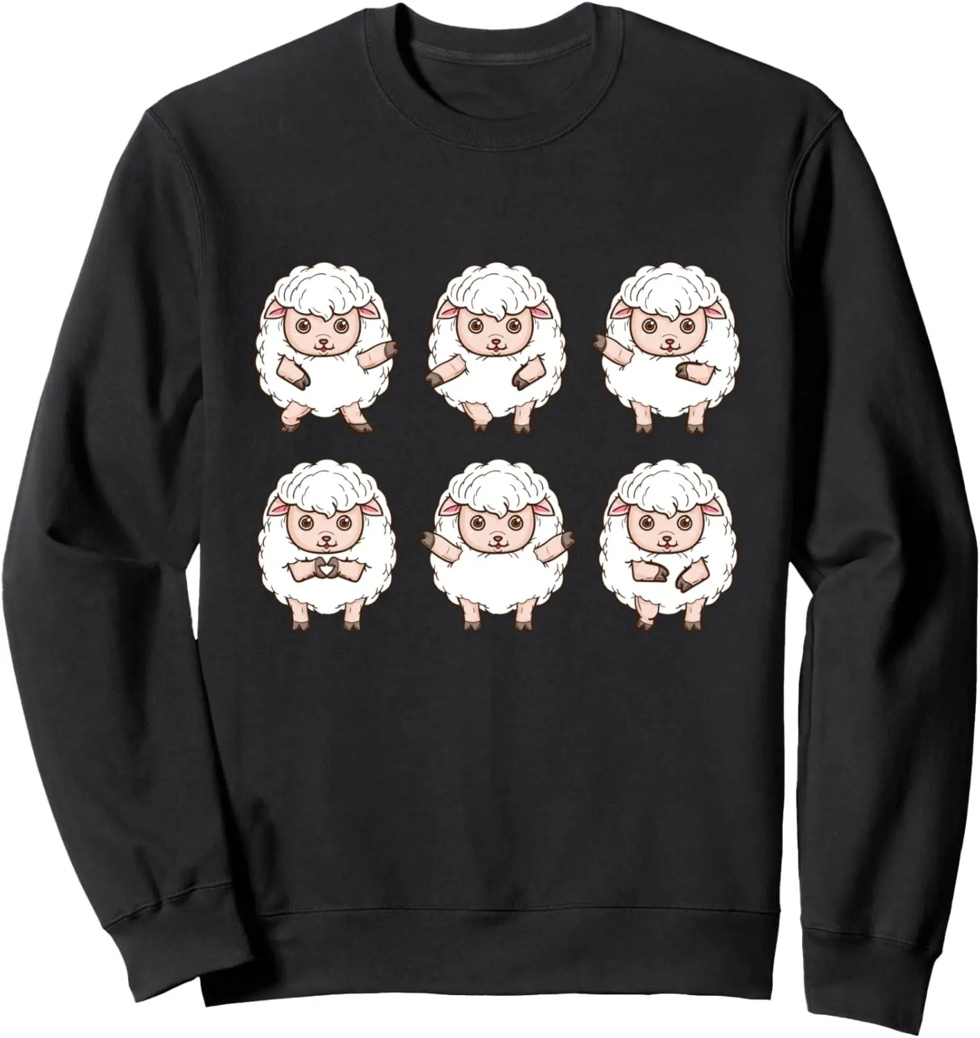 Cute Sheep Lover Idea Women Men Farm Animals Dancing Sheep Sweatshirt