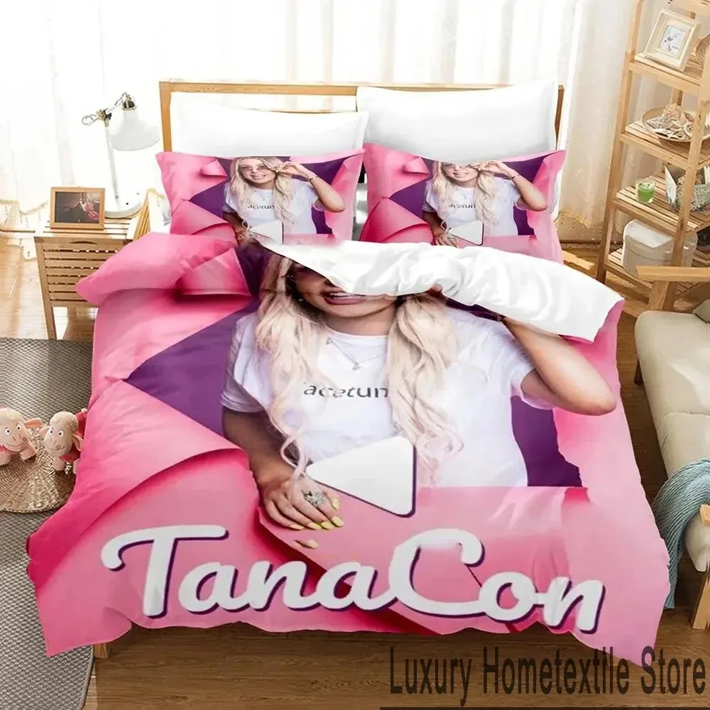 

3D Print Tana Mongeau TanaCon Bedding Set Duvet Cover Bed Set Quilt Cover Pillowcase Comforter king Queen Size Boys Adult