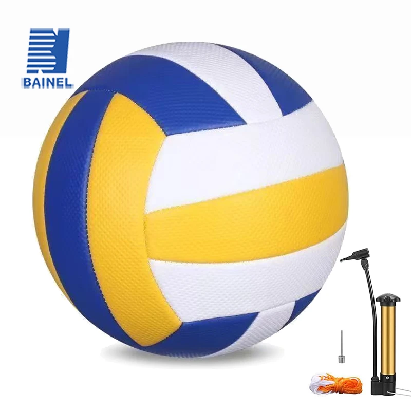 

1 шт., волейбольный мяч для профессиональных соревнований, волейбольный мяч, размер 5 для пляжа, на открытом воздухе, в помещении, из ПВХ, для кемпинга, волейбола, тренировочный мяч