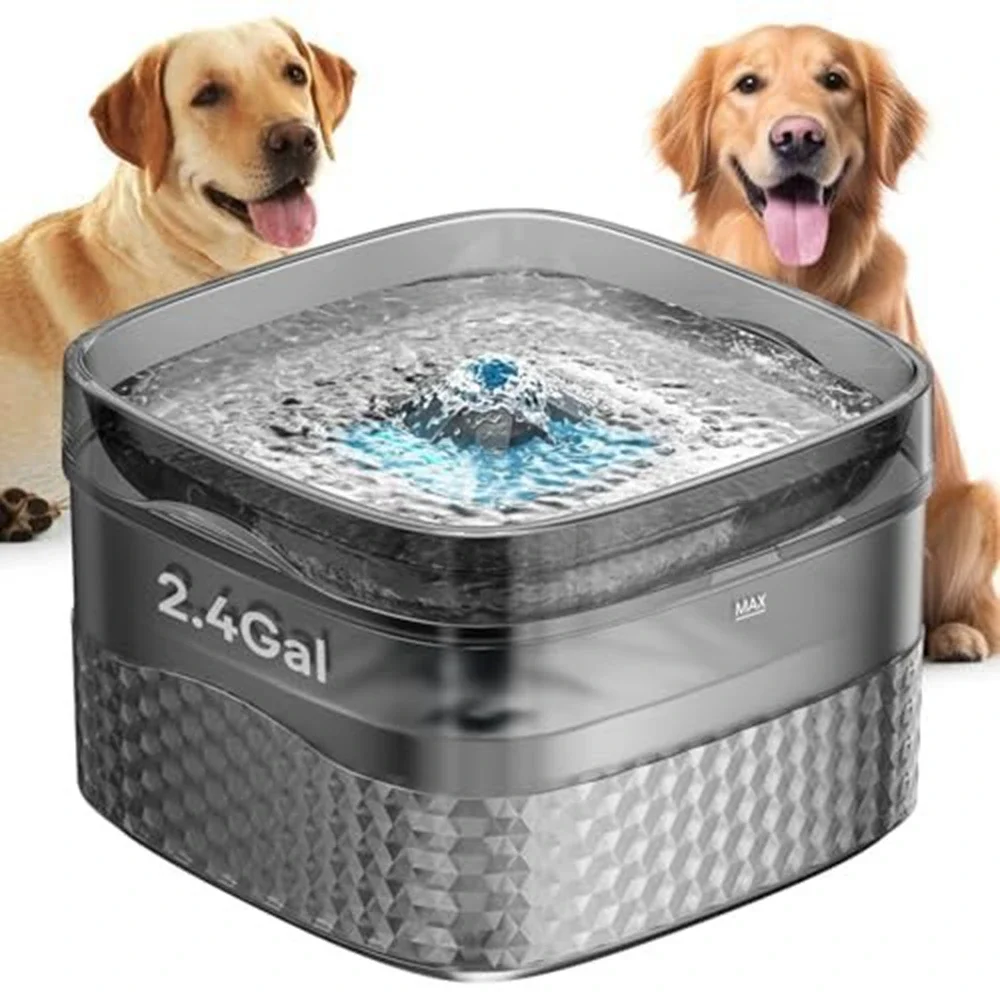 

2.4Gal/304oz 9L Super Large Capacity Pet Water Fountain for Multiple Cats or Dogs Automatic Cat Drinking Dispenser