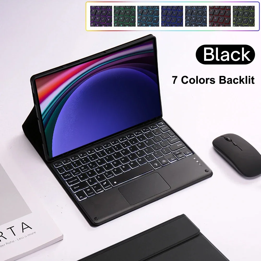 

For Samsung Galaxy Tab S9 Case 11 inch Tablets Keyboard Cover For Samsung Tab S9 SM-X710 X716 X718 Keyboard Case Funda