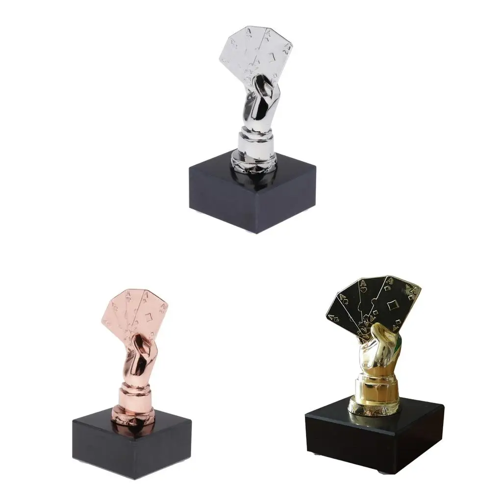 

1PC playing cards trophy for casino tournament game souvenirs collector's pieces