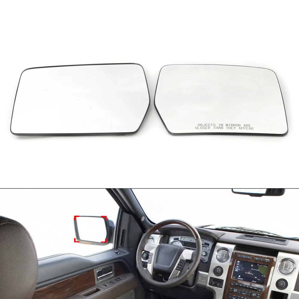 

1Pcs Car Power Heated Mirror Glass Left/Right For Ford F150 F-150 2004-2014 For Lincoln Mark LT 2006-2008