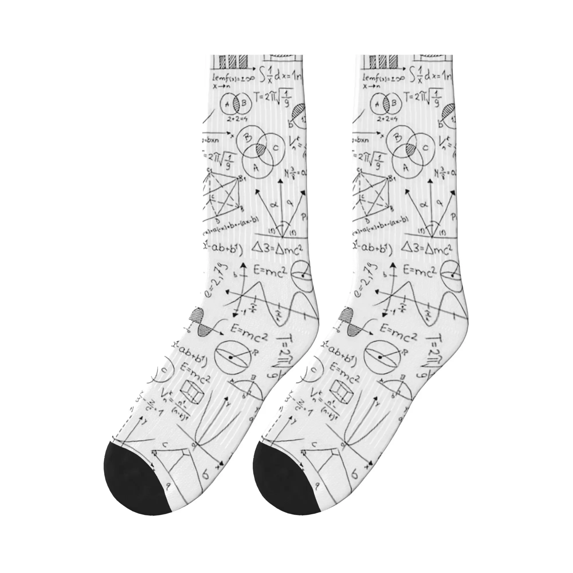 

Mathematics Formulas Math Numbers Sports Socks Sweat Absorbing Stockings All Season Long Socks for Unisex Birthday Present