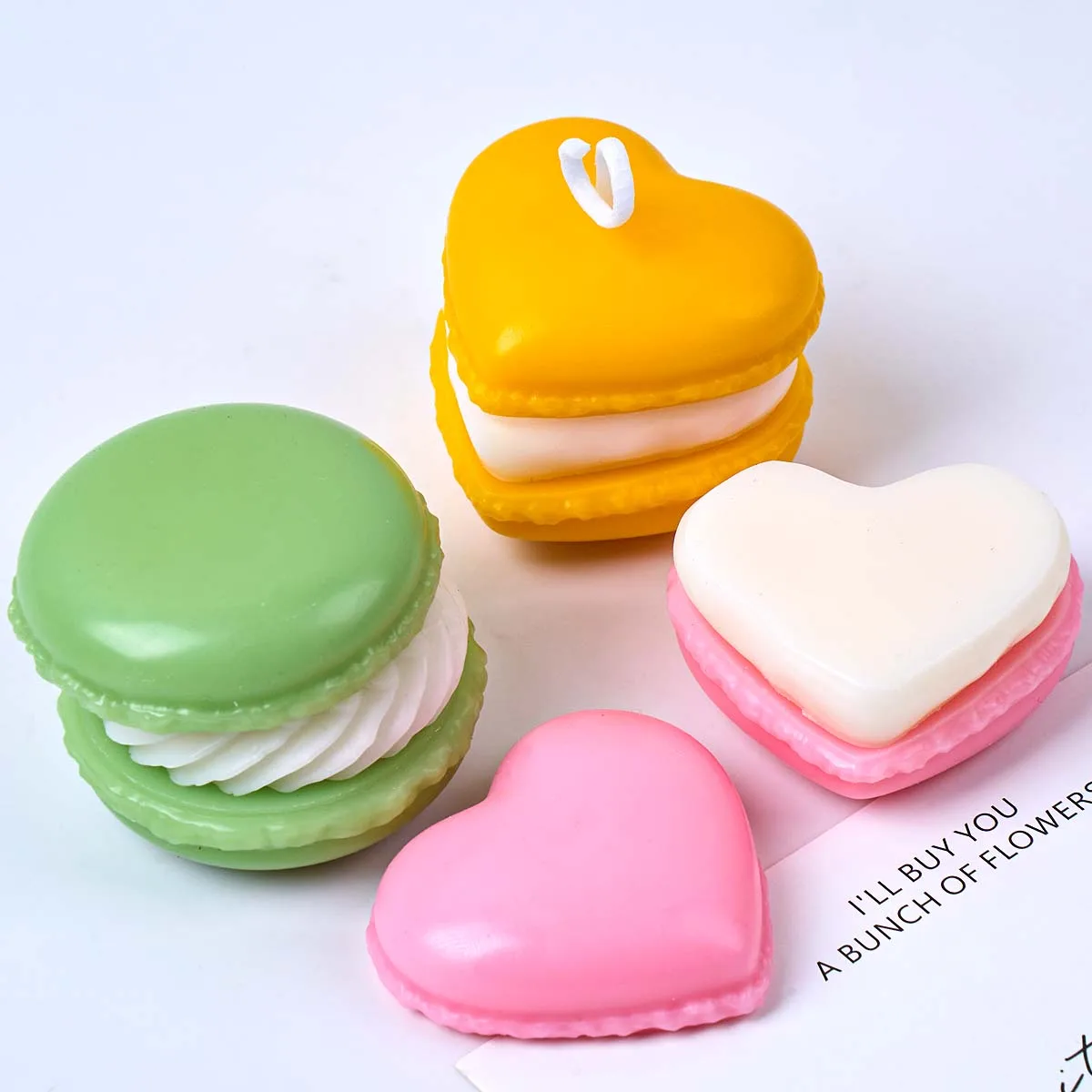 Moldes de Silicona para Velas de San Valentín, Moldes Redondos de Corazón para Macarons, Resina, Chocolate, Repostería, Decoración del Hogar