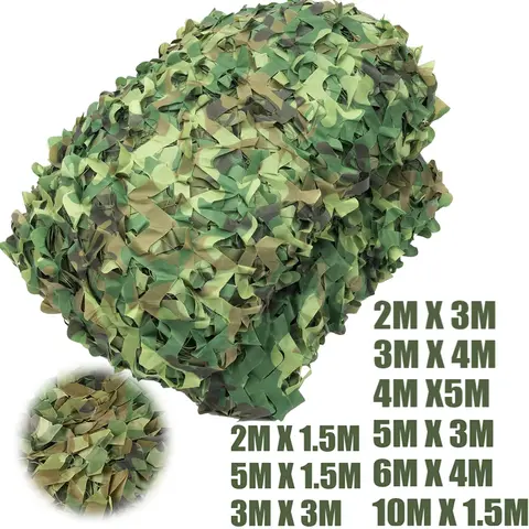 Woodland Camouflage Camo Army Net Camo Leaves Cover Hunting Hide Netting for Camping Shooting Birthday MilitaryTheme Party Decor