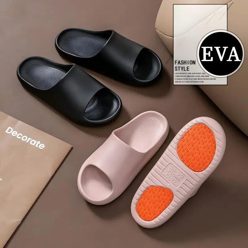 Men's Ultra-Non-Slip Slippers, Classy Hotel Bathroom Bathing, Anti-Fall and Anti-Odor Eva Thickeneded Slippers, Soft-Soled Summer Slippers for the Elderly