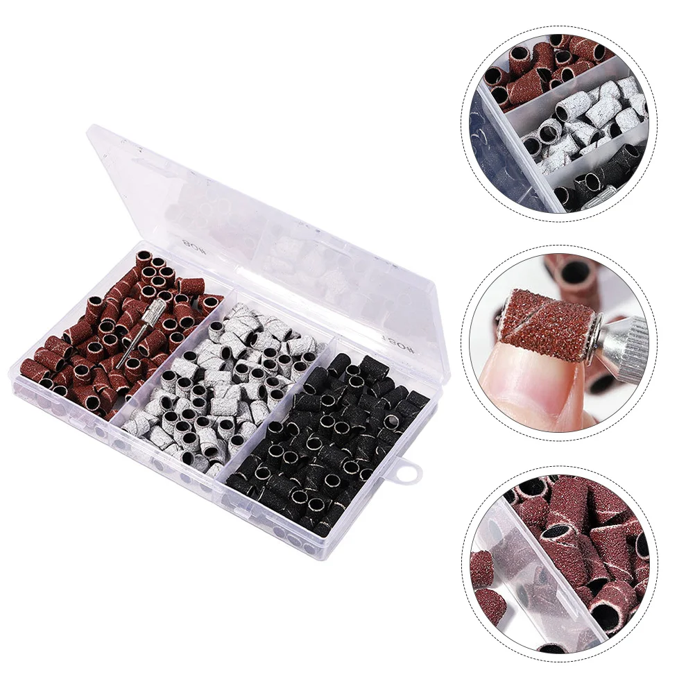 

1 Box Nail Manicure Sanding Band Assorted Color Comfortable Hand Touch Nail Polishing Sanding Ring Gel Polish Remover Manicure