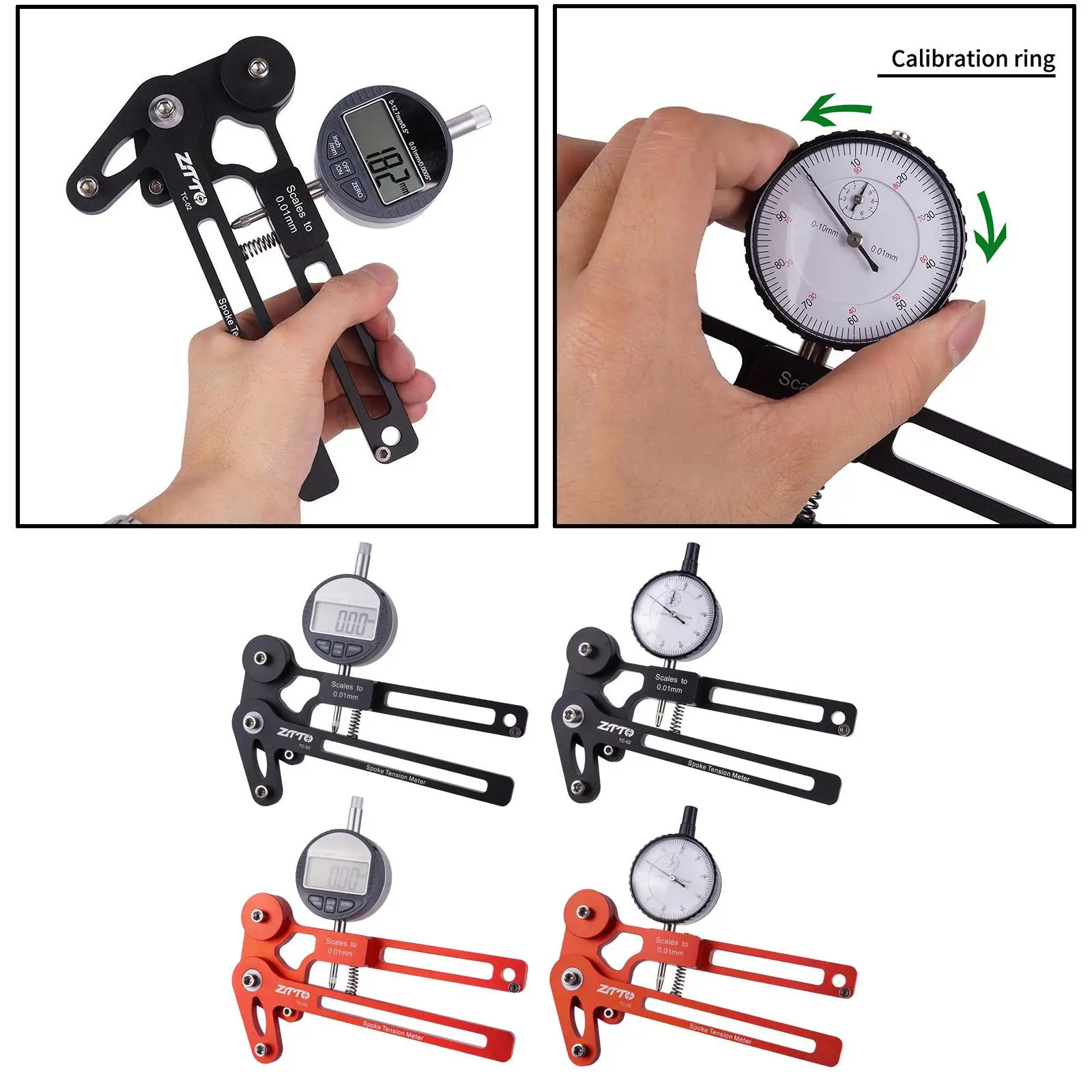 

Spoke Tension Indicator, Wheel Spokes, Tensiometer Adjustment Tool