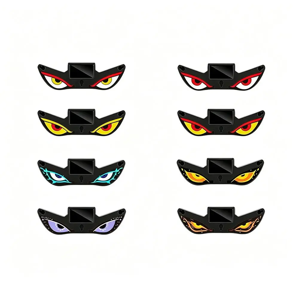 Gifts Wireless Solar LED Car Light Suction Cup Vibration Lights on Car Warning Light Dynamic Display Devil Eyes Car Light