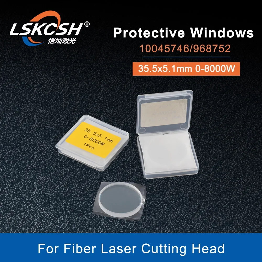 LSKCSH   Fiber laser protective windows/protection mirrors Cover Slides 35.5*5.1mm 0-8000W 10045746/968752