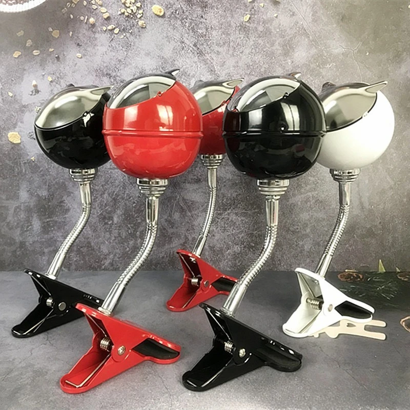 Cenicero de Metal para el hogar, encendedor creativo, accesorios para fumar, Cenicero de diseño estético Simple con tapa, Cenicero barato y elegante