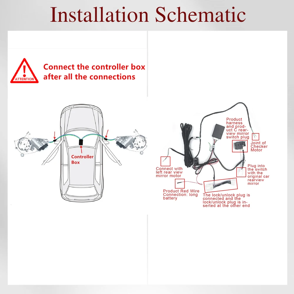 Per BYD Seagull Auto Intelligent Automatic Car Electric specchietto retrovisore laterale Kit sistema pieghevole moduli