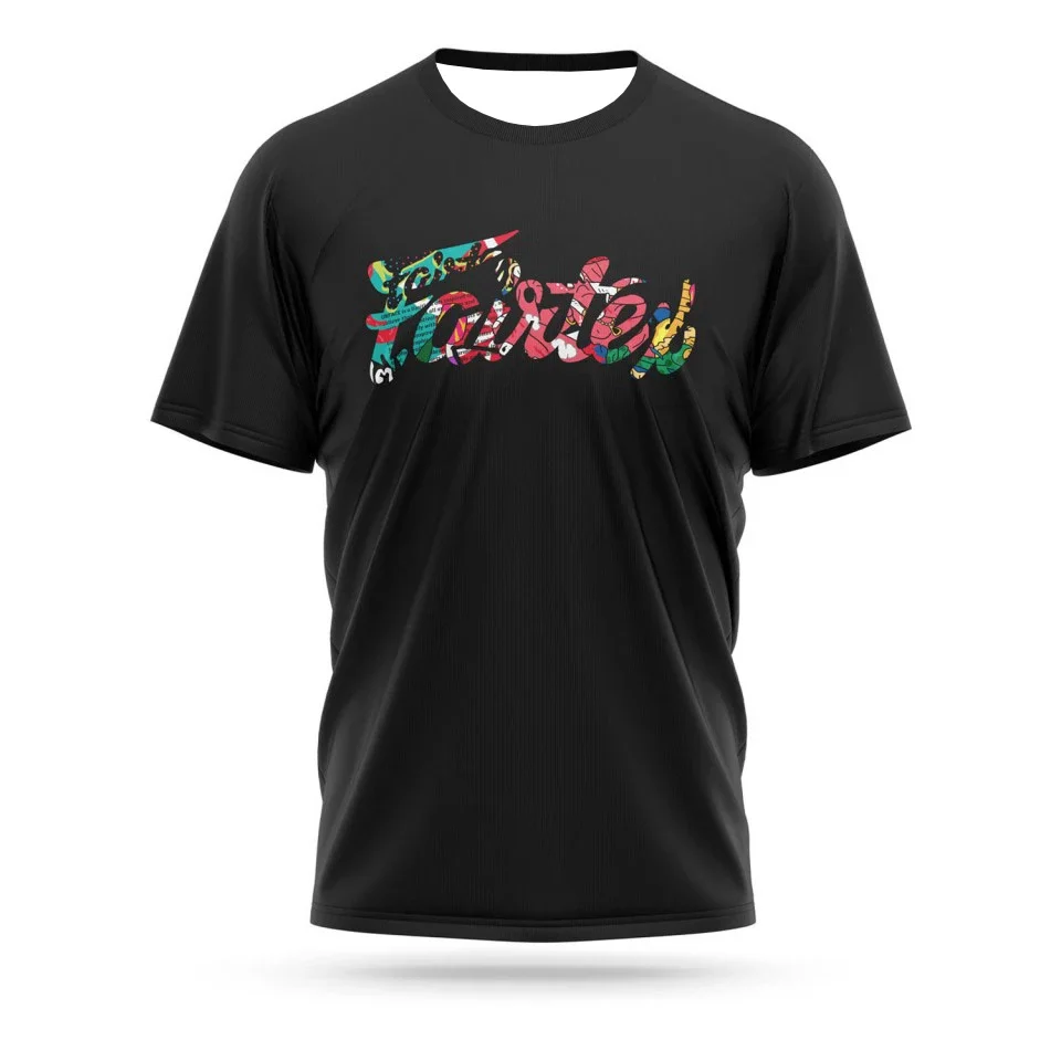Sommerliches neues Retro-Sport-T-Shirt für Herren, schnell trocknend, ein Muss für Fairtex-Wrestling- und Box-Enthusiasten, atmungsaktiv und schweißabsorbierend