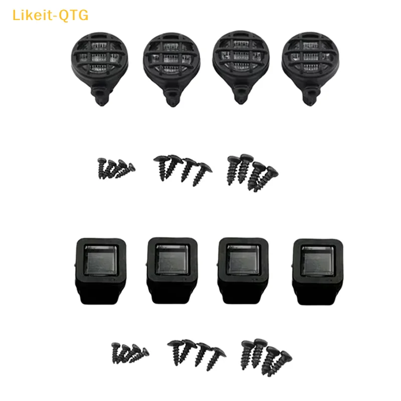 

MN82 Metal Luggage Carrier Roof Rack With LED Light Model Car Upgrade Parts Accessories Simulation Roof Rack With Four Lights