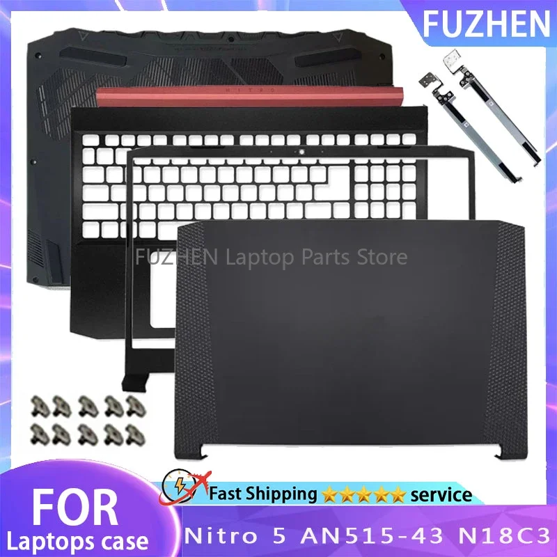 

New For Acer Nitro 5 AN515-54 AN515--43 N18C3 Laptop LCD Rear Cover/Front Frame/Palm Pad/Bottom Cover/hinge