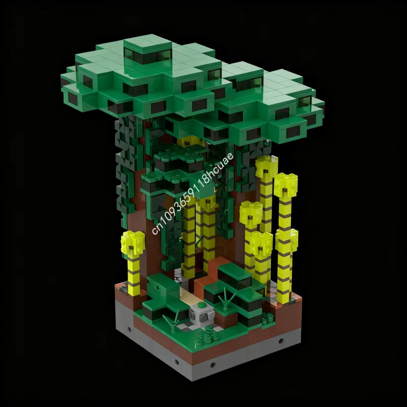 

1394pcs MOC Block Accurate Trail Ruins my world Model Building blocks Assemble Kids Toys craft Christmas gifts