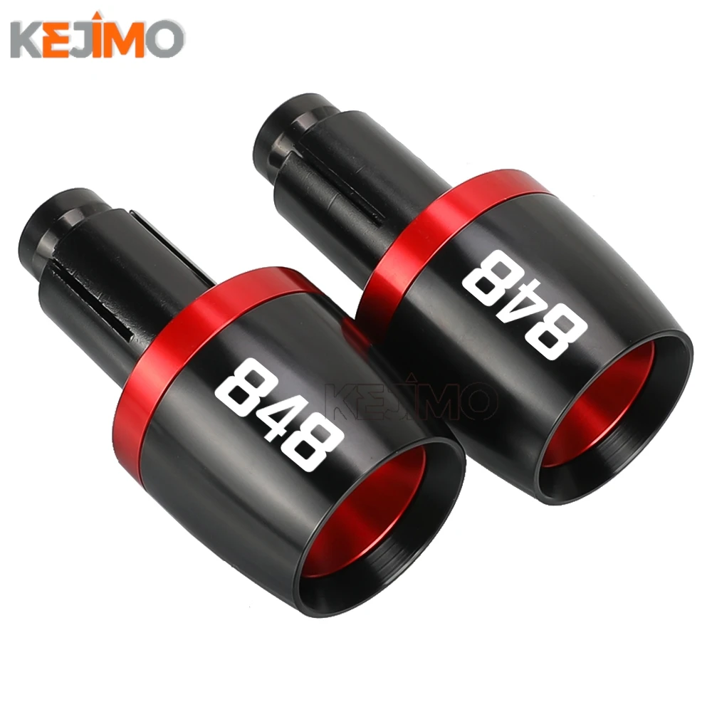 

For ducati 848 EVO 2013 2012 2011 2010 2009 2008 2007 Motorcycle 7/8'' 22MM Handlebar Grips Ends Plug Slider Caps Handle bar end
